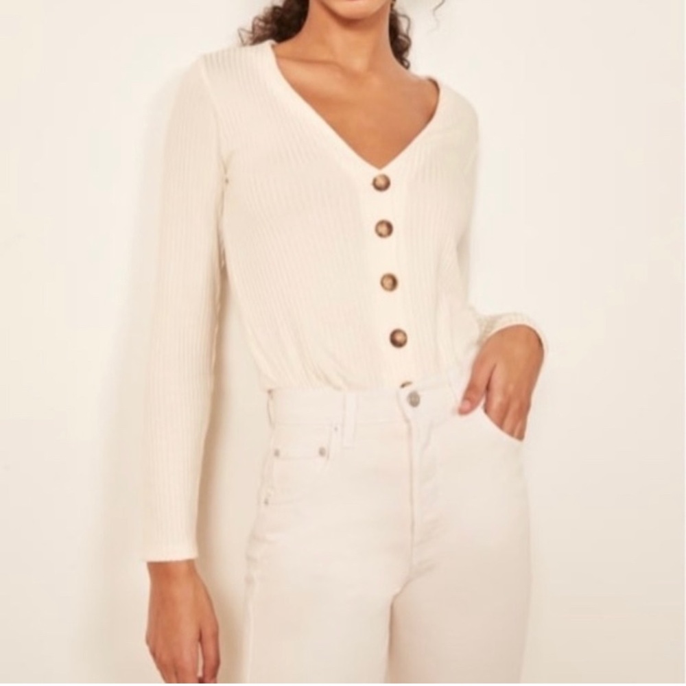 Reformation Button Up Long Sleeve